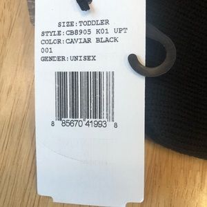 New - Carter Black toddler beanie